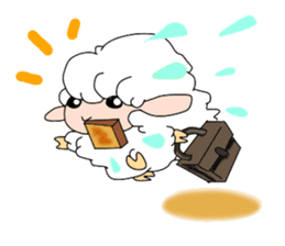 A black sheep and a white sheep sticker #3393425