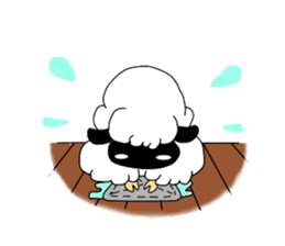 A black sheep and a white sheep sticker #3393426