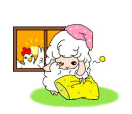 A black sheep and a white sheep sticker #3393427