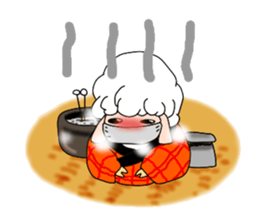 A black sheep and a white sheep sticker #3393434