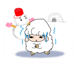 A black sheep and a white sheep sticker #3393435