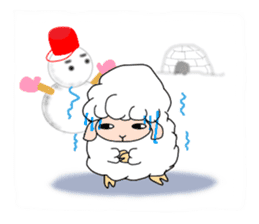 A black sheep and a white sheep sticker #3393435