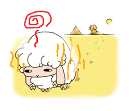 A black sheep and a white sheep sticker #3393436