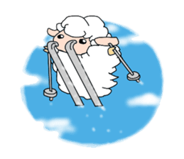 A black sheep and a white sheep sticker #3393438