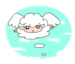 A black sheep and a white sheep sticker #3393442