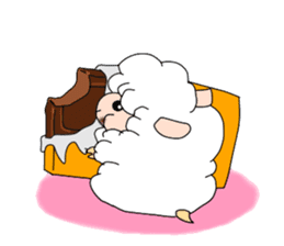 A black sheep and a white sheep sticker #3393443