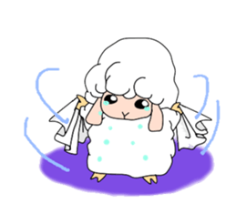 A black sheep and a white sheep sticker #3393444