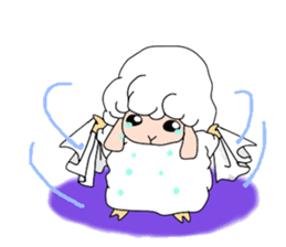 A black sheep and a white sheep sticker #3393444