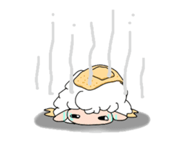 A black sheep and a white sheep sticker #3393445