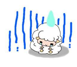 A black sheep and a white sheep sticker #3393446