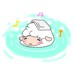 A black sheep and a white sheep sticker #3393447