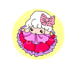 A black sheep and a white sheep sticker #3393448