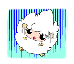 A black sheep and a white sheep sticker #3393449