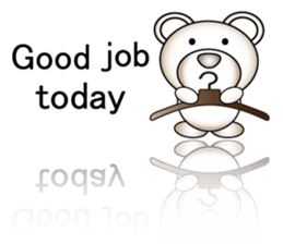 Deco bear (work-related) English sticker #3393811