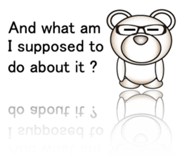 Deco bear (work-related) English sticker #3393822