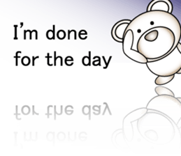 Deco bear (work-related) English sticker #3393826