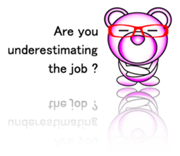 Deco bear (work-related) English sticker #3393830