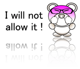 Deco bear (work-related) English sticker #3393831