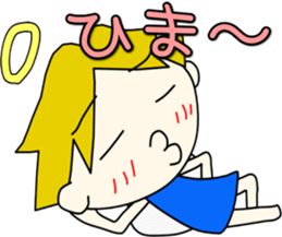 Angel-kun of blue clothing part2 sticker #3394353