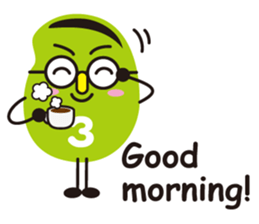 3 types sticker of Broad beans(English) sticker #3394452