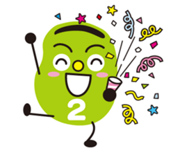 3 types sticker of Broad beans(English) sticker #3394457