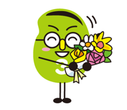 3 types sticker of Broad beans(English) sticker #3394458