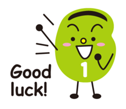 3 types sticker of Broad beans(English) sticker #3394459