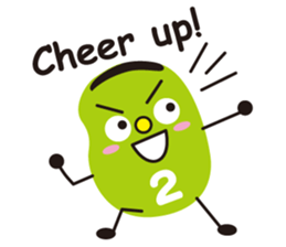 3 types sticker of Broad beans(English) sticker #3394460