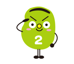 3 types sticker of Broad beans(English) sticker #3394463