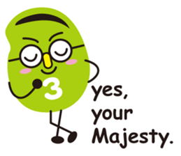 3 types sticker of Broad beans(English) sticker #3394464