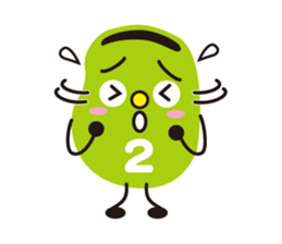 3 types sticker of Broad beans(English) sticker #3394466