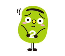 3 types sticker of Broad beans(English) sticker #3394469