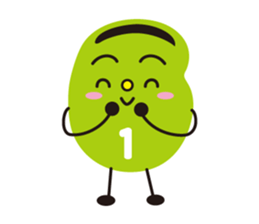 3 types sticker of Broad beans(English) sticker #3394471