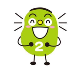 3 types sticker of Broad beans(English) sticker #3394472