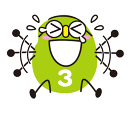3 types sticker of Broad beans(English) sticker #3394473