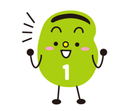 3 types sticker of Broad beans(English) sticker #3394480