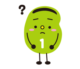 3 types sticker of Broad beans(English) sticker #3394486