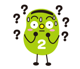 3 types sticker of Broad beans(English) sticker #3394487