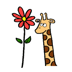 playful giraffe