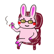 Malayan sun Bear and the rabbit sticker #3395256