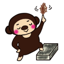 Malayan sun Bear and the rabbit sticker #3395258