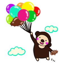 Malayan sun Bear and the rabbit sticker #3395265