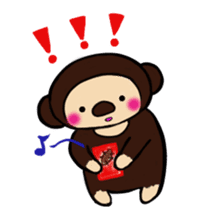 Malayan sun Bear and the rabbit sticker #3395277