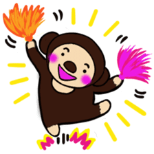 Malayan sun Bear and the rabbit sticker #3395279