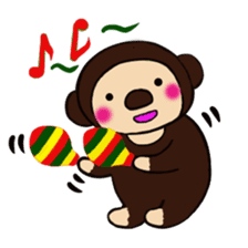 Malayan sun Bear and the rabbit sticker #3395288