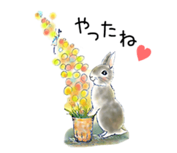 Small Rabbit Candy Tree sticker #3395576