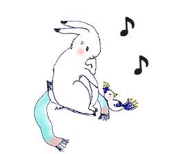Small Rabbit Candy Tree sticker #3395603