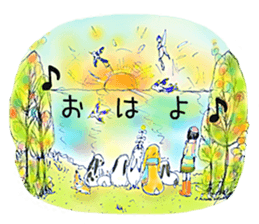 Small Rabbit Candy Tree sticker #3395606