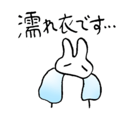 reaction of rabbit 3 sticker #3395731