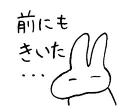 reaction of rabbit 3 sticker #3395740